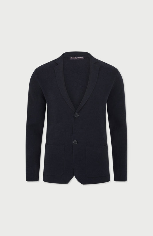 Mens Lightweight Merino Cashmere Knitted Blazer