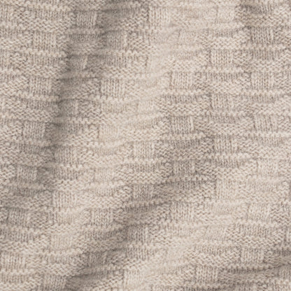 Merino Cashmere Textured Triangle Scarf