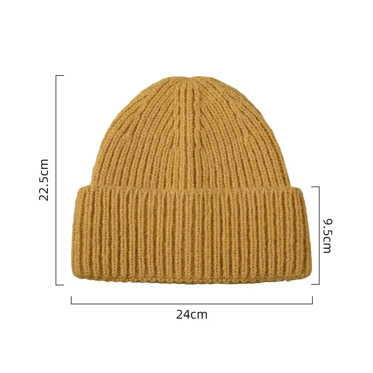Cuffed Knit Mohair Blend Beanie Hat