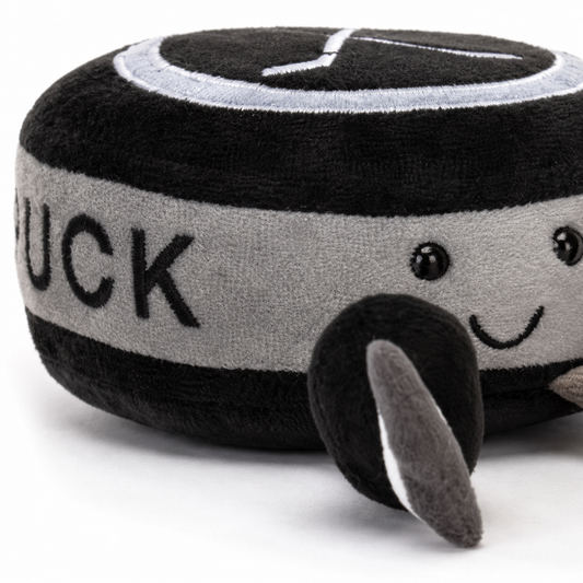 Ice Hockey Puck Plush Toy – 13cm