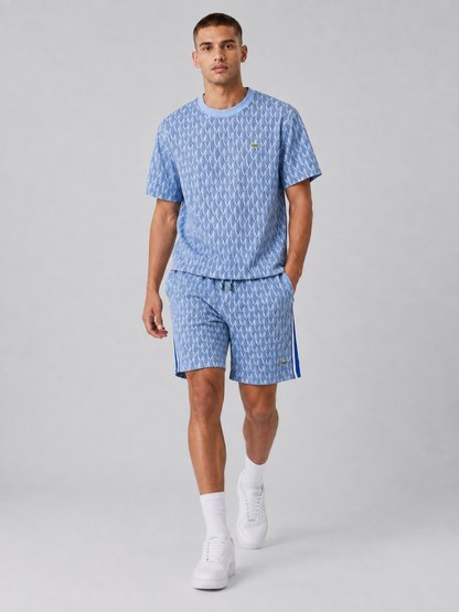 Light Blue Cotton T-Shirt & Shorts Set