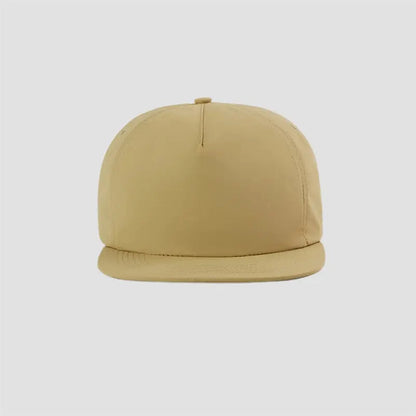 Flat Brim 5-Panel Nylon Camper Cap