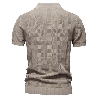 Verona Forte Men's Mesh Polo Shirt – Breathable Slim Fit