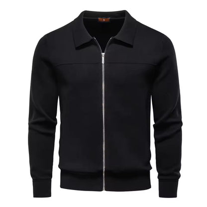 Vento Men's Zip-Up Cardigan – Smart Casual Knit Sweater