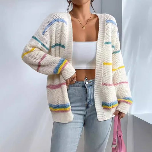Valenna | Women's Oversized Open Front Long Sleeve Knit Cardigan