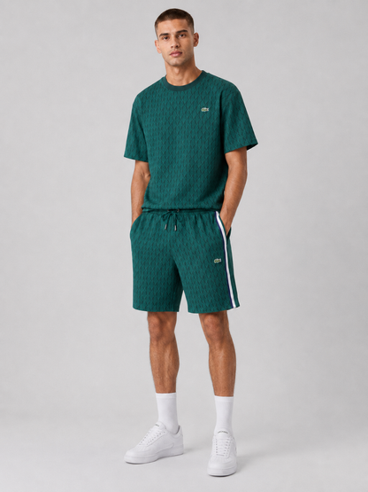 Green Cotton T-Shirt & Shorts Set