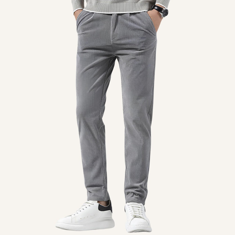 Velvet Slim Fit Trousers Versailles