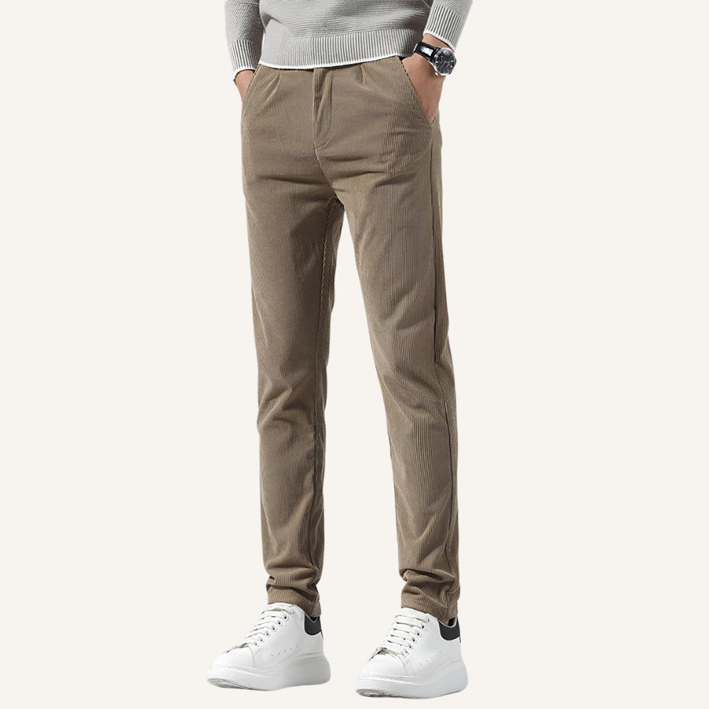Velvet Slim Fit Trousers Versailles