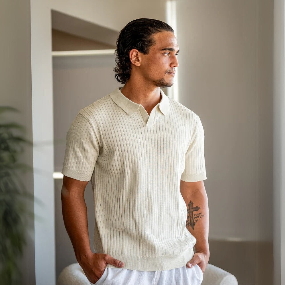Sollome Heritage Rib-Knit Polo