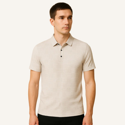 Minimal Polo Shirt Coastal Line