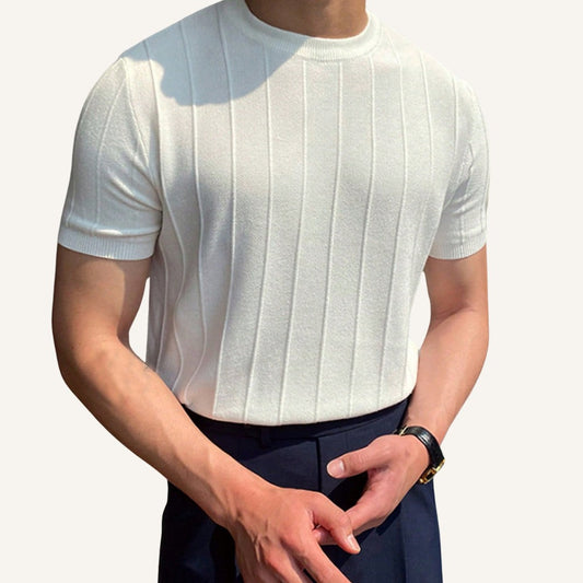 Textured Knit T-Shirt Belgrano
