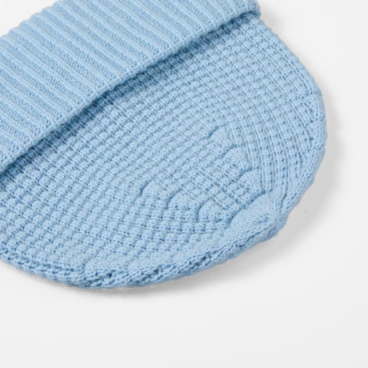 Blank Wool Waffle Knit Beanie