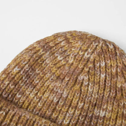 Cuffed Knit Mohair Blend Beanie Hat
