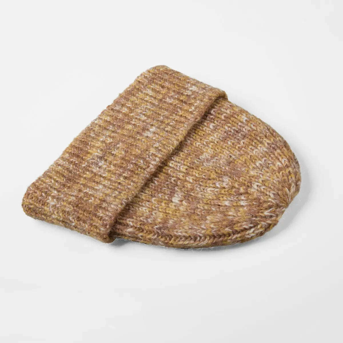 Cuffed Knit Mohair Blend Beanie Hat
