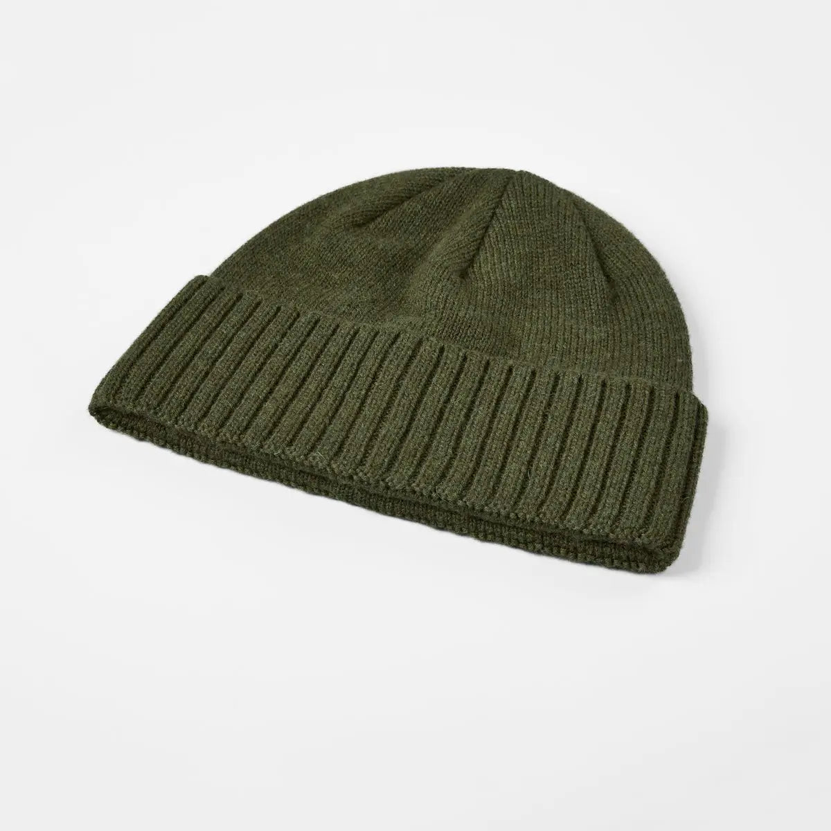 Blank Classic Ribbed Knit Wool Beanie