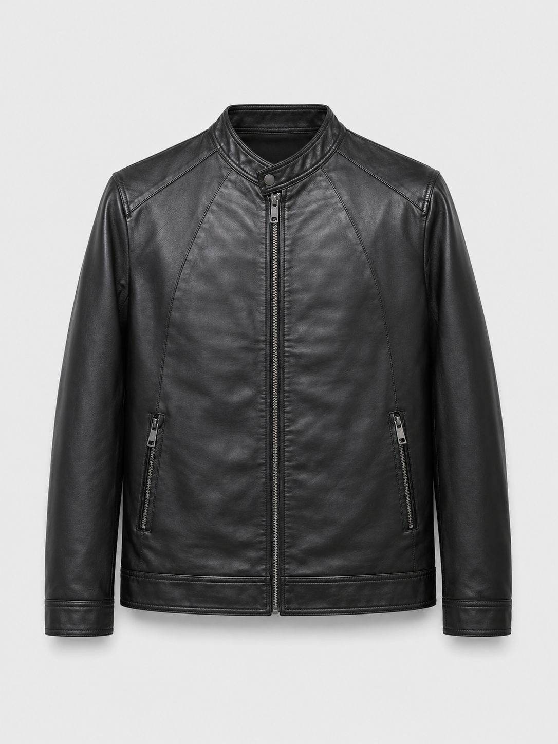 Men’s Black Faux Leather Jacket