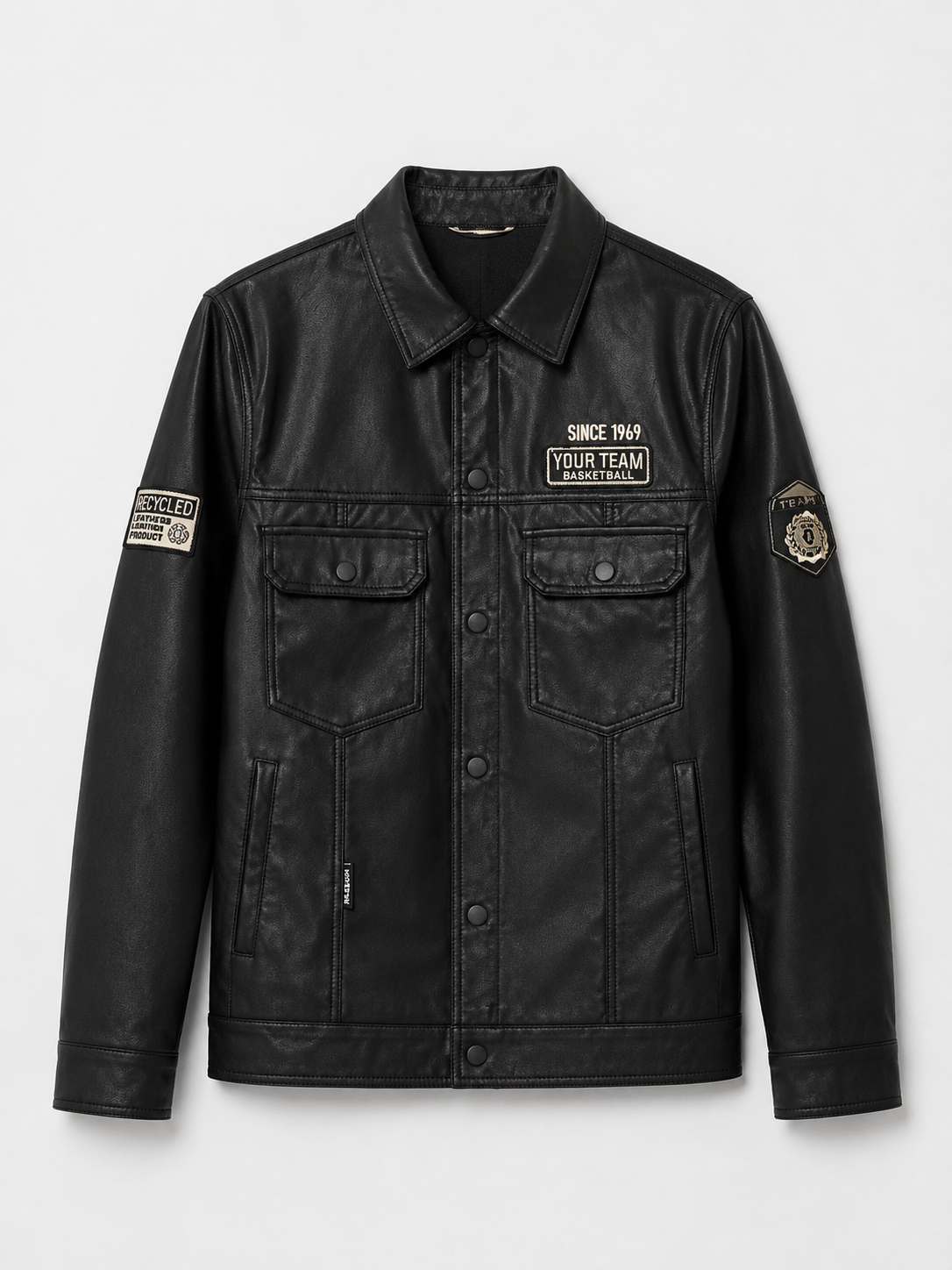 Men’s Black PU Leather Jacket