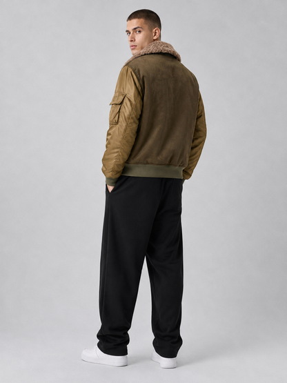 Men’s Thickened Sherpa Collar Jacket