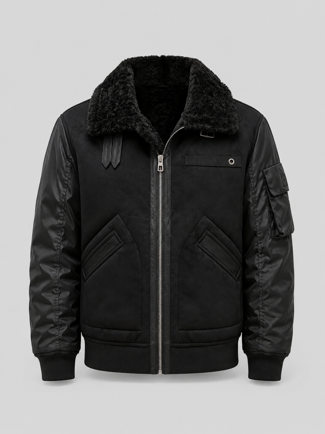 Men’s Thickened Sherpa Collar Jacket