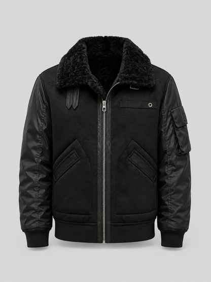 Men’s Thickened Sherpa Collar Jacket