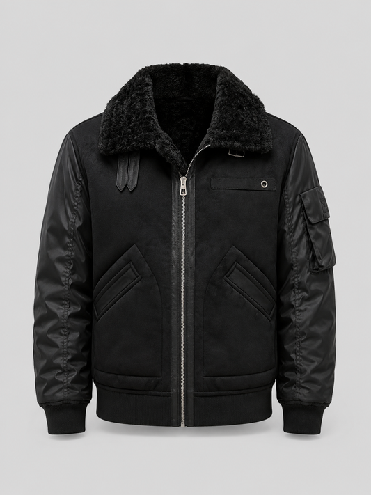 Men’s Thickened Sherpa Collar Jacket