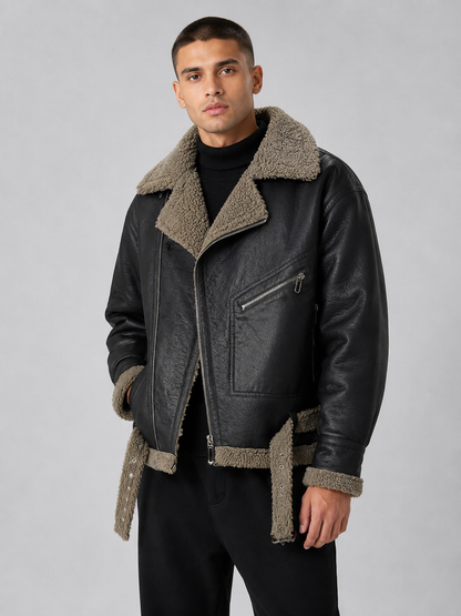 Men’s Thickened Sherpa-Lined Jacket