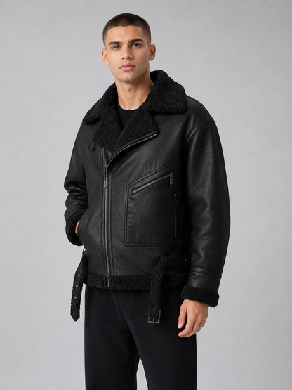 Men’s Thickened Sherpa-Lined Jacket