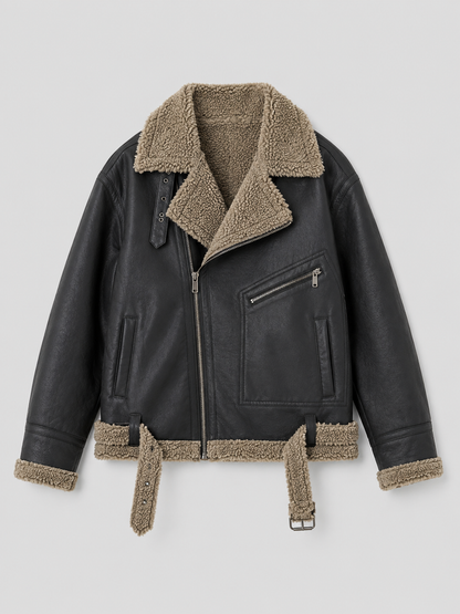 Men’s Thickened Sherpa-Lined Jacket