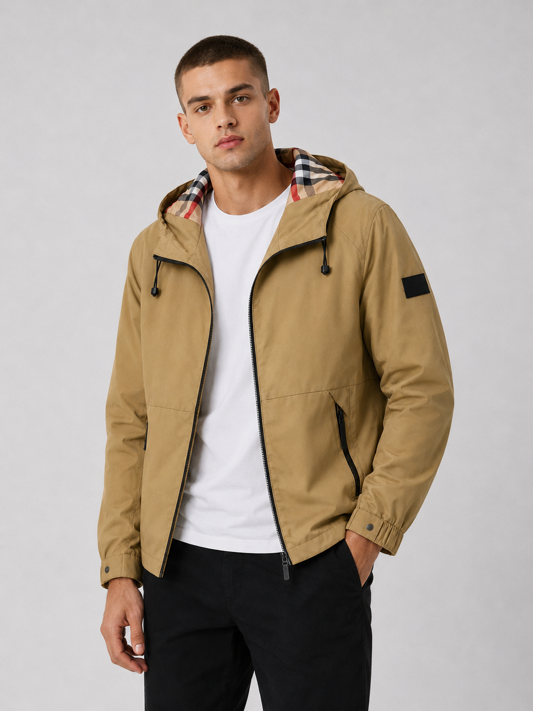 Men’s Hooded Polyester Jacket