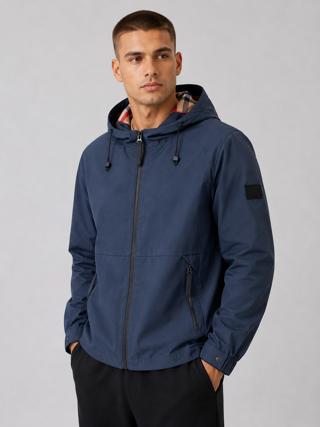 Men’s Hooded Polyester Jacket
