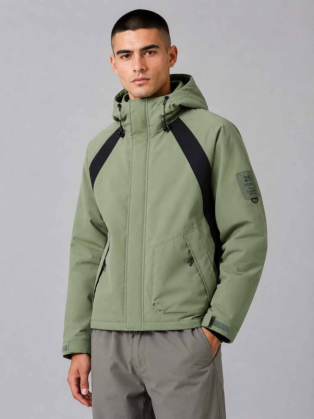 Hooded Waterproof Padded Jacket
