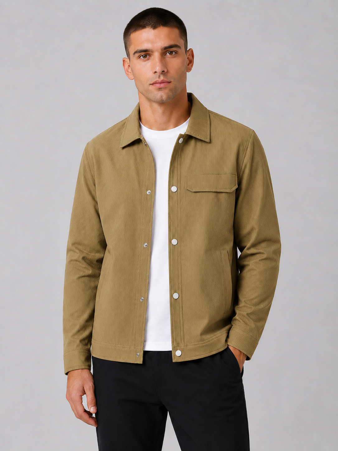 Loose Fit Lapel Jacket