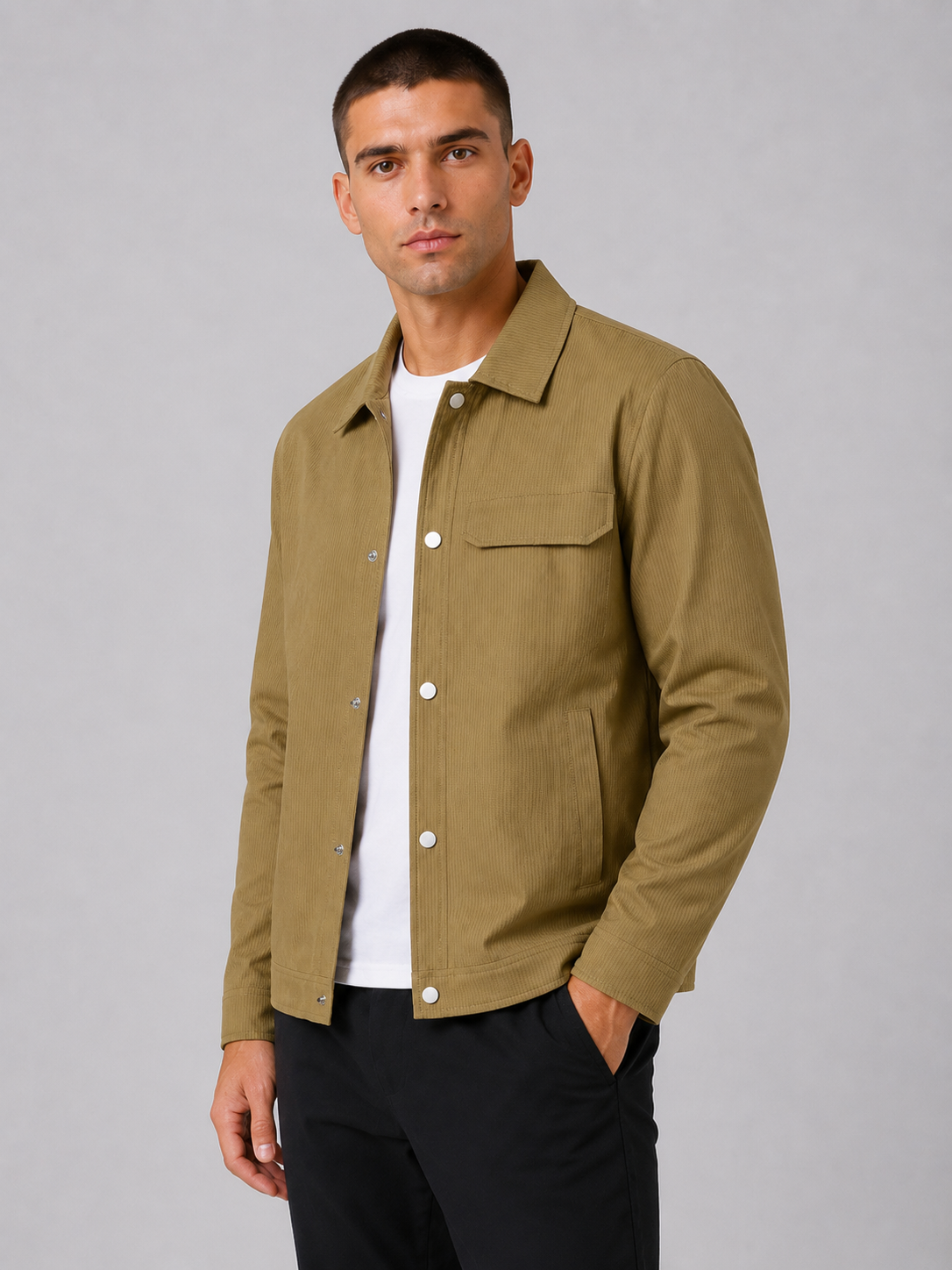 Loose Fit Lapel Jacket
