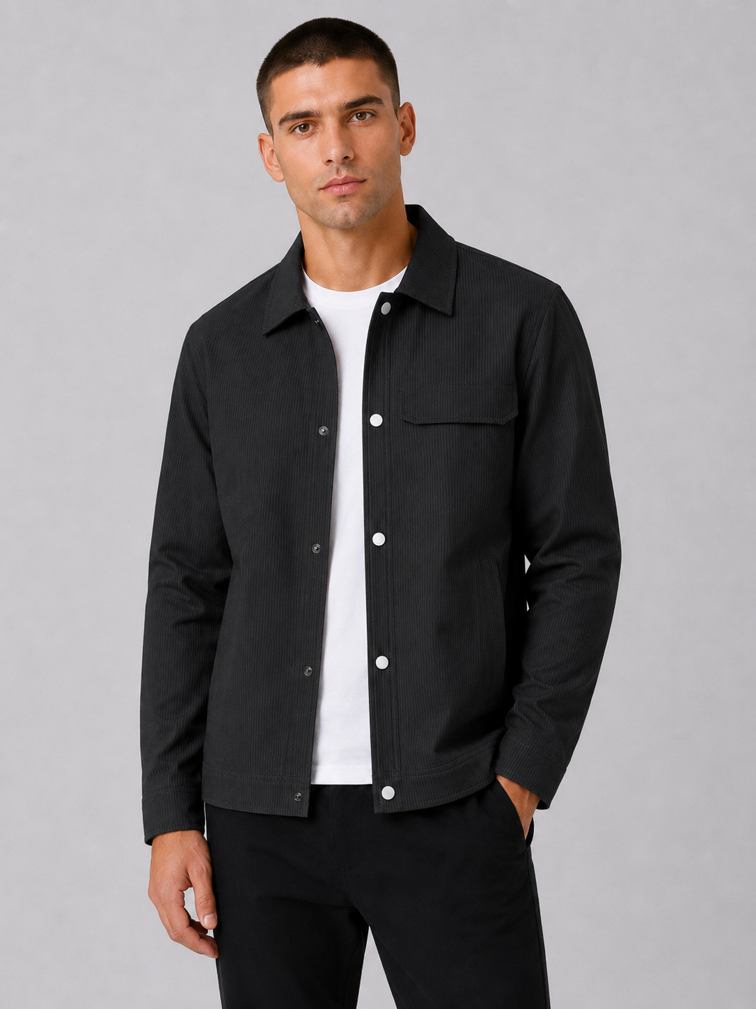 Loose Fit Lapel Jacket