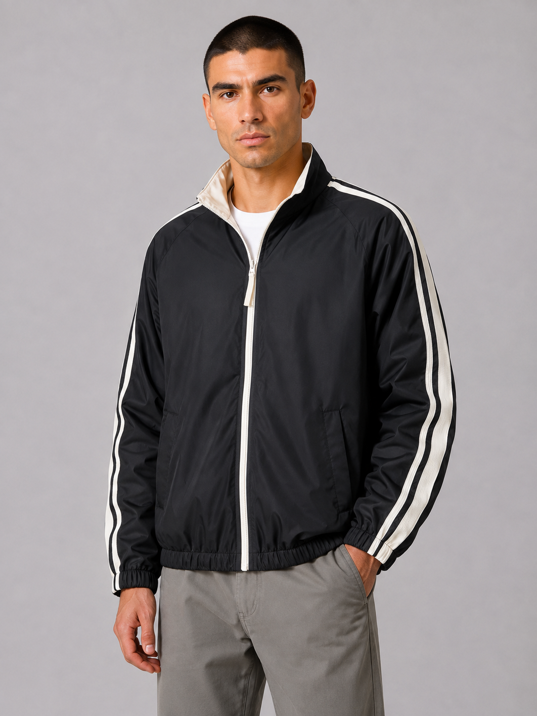 Windproof Stand Collar Jacket