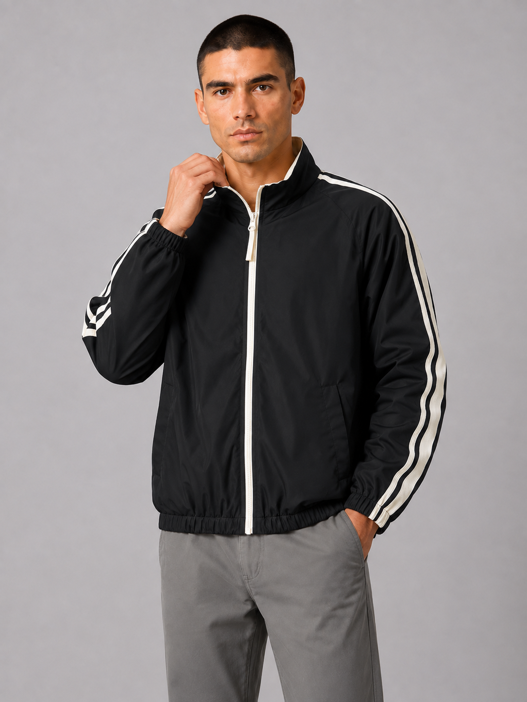Windproof Stand Collar Jacket