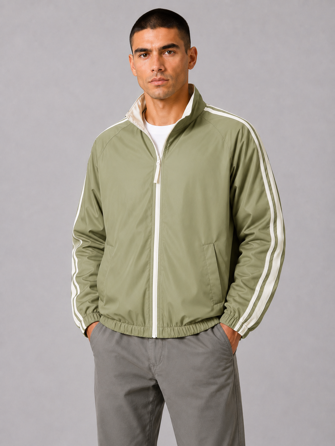 Windproof Stand Collar Jacket