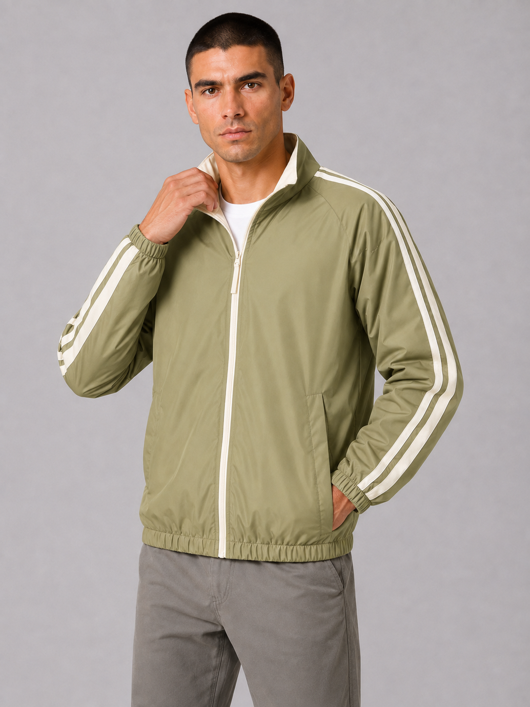 Windproof Stand Collar Jacket