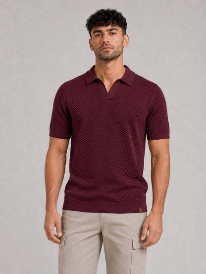Short-Sleeve Viscose Blend Top