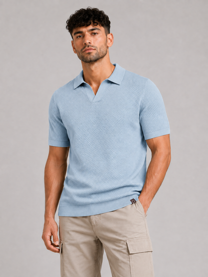Short-Sleeve Viscose Blend Top
