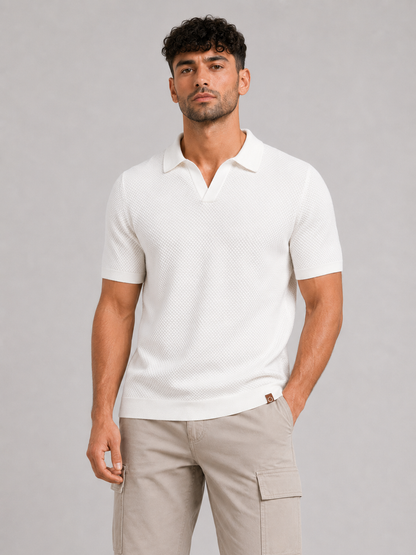 Short-Sleeve Viscose Blend Top