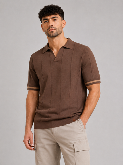 Short-Sleeve Viscose Blend Top