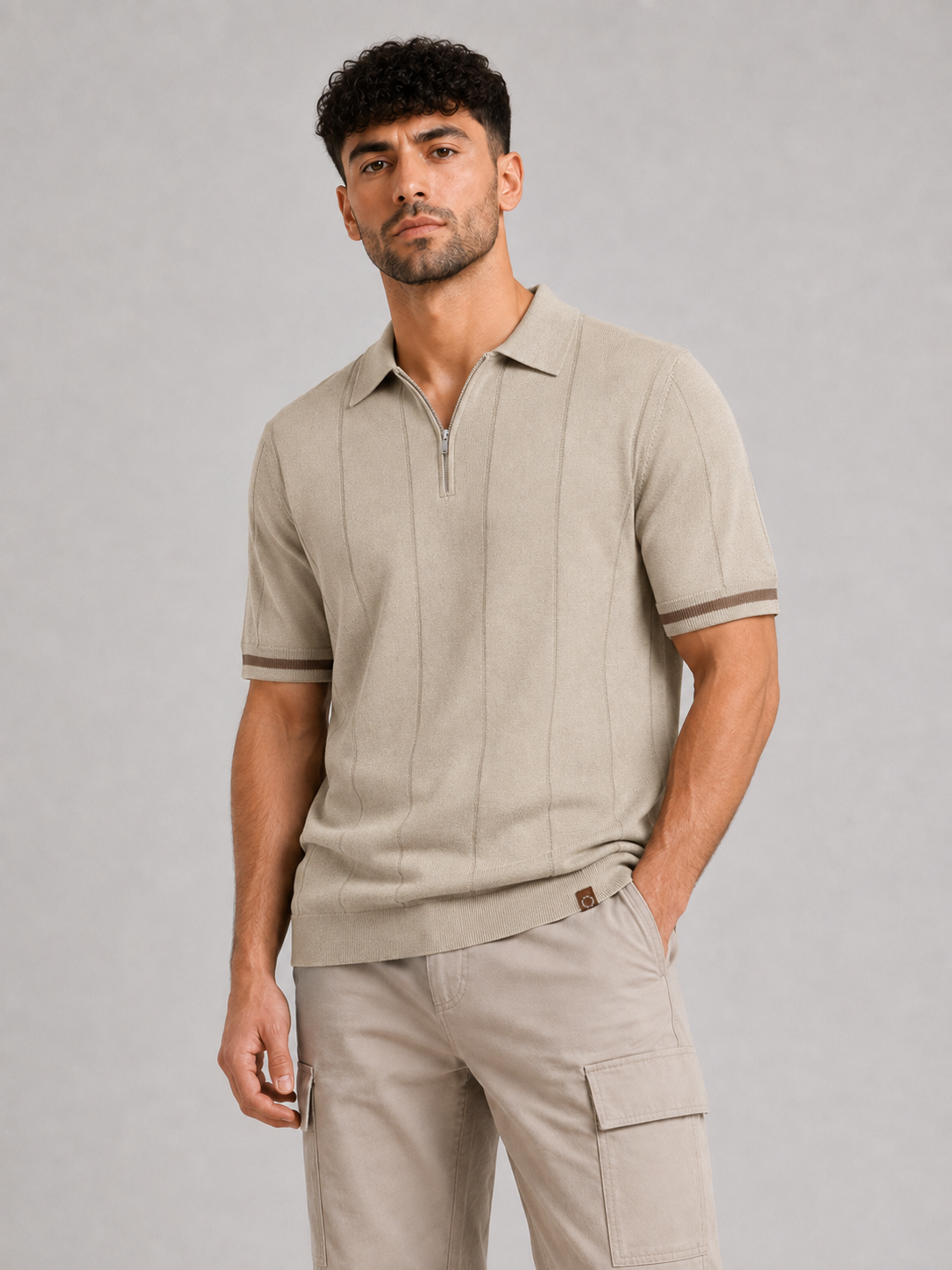 Short-Sleeve Viscose Blend Top