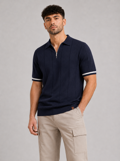 Short-Sleeve Viscose Blend Top