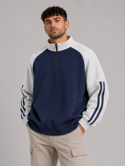 Mochuang Stand Collar Sweatshirt Jacket