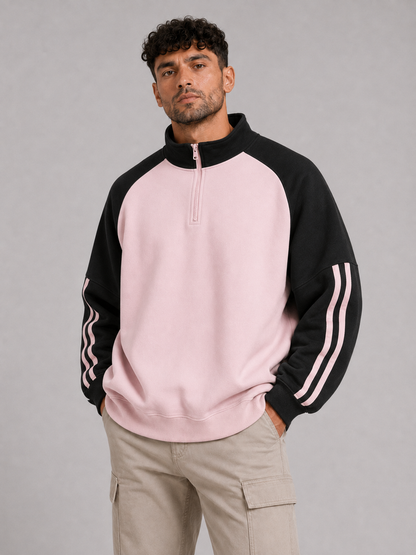 Mochuang Stand Collar Sweatshirt Jacket