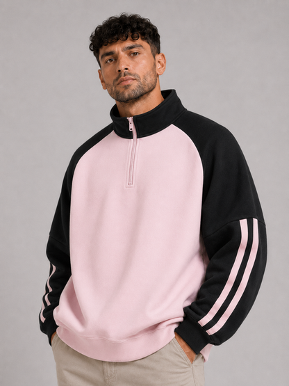 Mochuang Stand Collar Sweatshirt Jacket