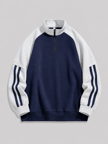 Mochuang Stand Collar Sweatshirt Jacket