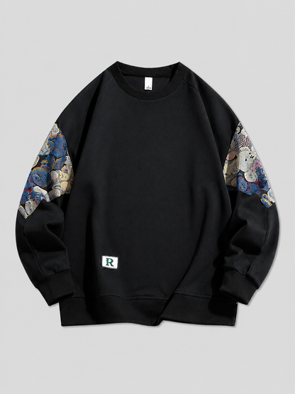 Mochuang Embroidered Pullover Sweatshirt