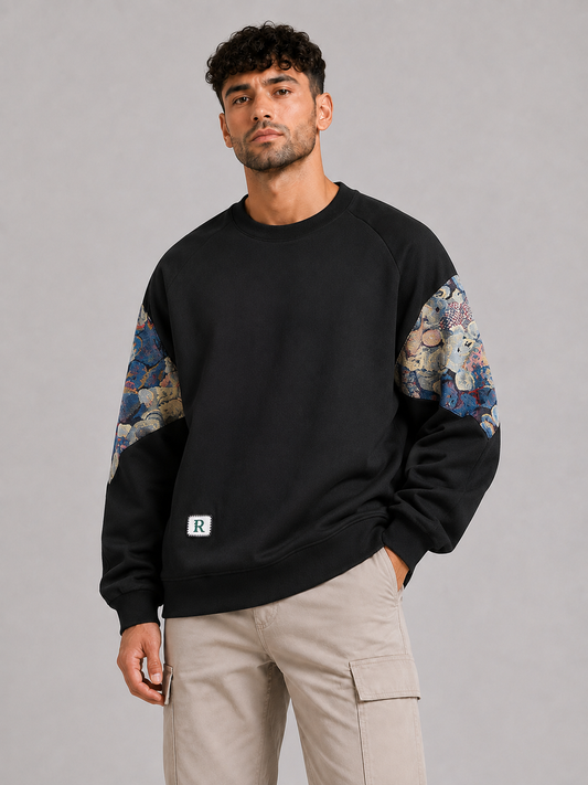 Mochuang Embroidered Pullover Sweatshirt